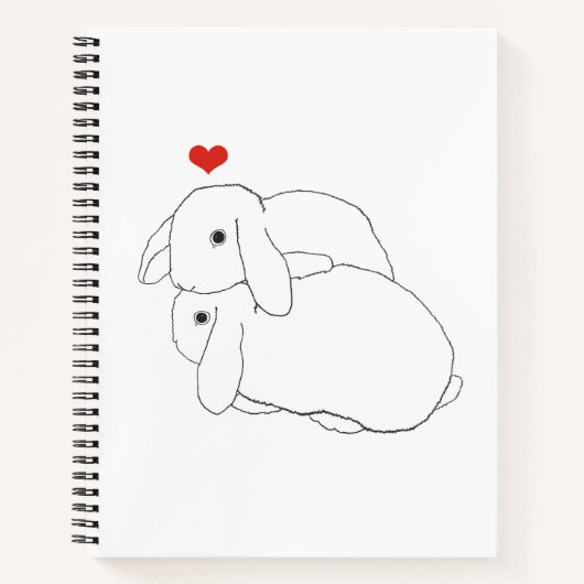 Snuggle Bunnies Spiral Notebook Notizblock (Vorderseite)