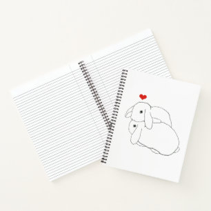 Snuggle Bunnies Spiral Notebook Notizblock