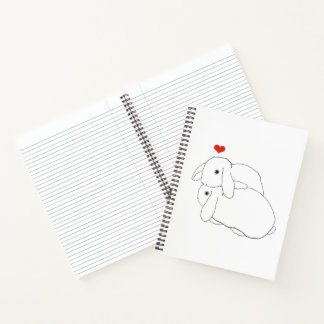 Snuggle Bunnies Spiral Notebook Notizblock