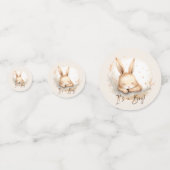 Snuggle Bunny Baby Dusche Konfetti (Vorderseiten)