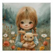 Snuggle Bunny: Ein bisschen Whimsy Bunny Poster (Vorderseite)