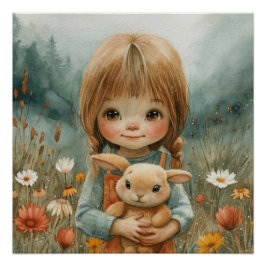 Snuggle Bunny: Ein bisschen Whimsy Bunny Poster