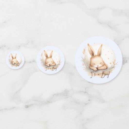 Snuggle Bunny Es ist ein Junge Konfetti (Vorderseiten)