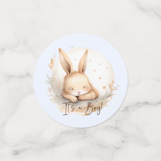 Snuggle Bunny Es ist ein Junge Konfetti (Klein Vorderseite)