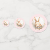 Snuggle Bunny ist ein Mädchen Konfetti (Vorderseiten)