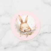 Snuggle Bunny ist ein Mädchen Konfetti (Klein Vorderseite)