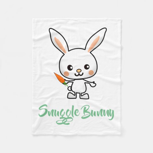 Snuggle Bunny Kawaii Custom Fleecedecke (Vorderseite)