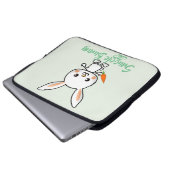 Snuggle Bunny Kawaii Custom Laptopschutzhülle (Vorne Knopf)