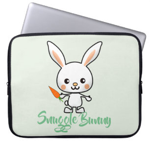Snuggle Bunny Kawaii Custom Laptopschutzhülle