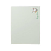 Snuggle Bunny Kawaii Custom Notizblock (Rotiert)