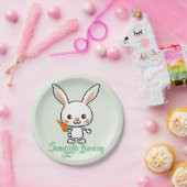 Snuggle Bunny Kawaii Custom Pappteller (Party)