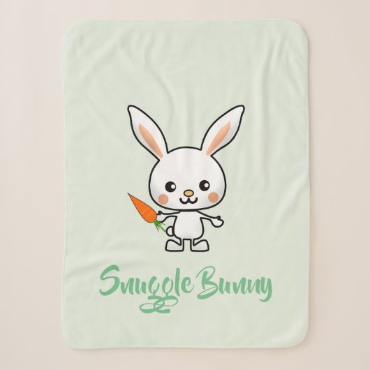 Snuggle Bunny Kawaii Custom Sherpadecke (Vorderseite)