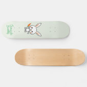 Snuggle Bunny Kawaii Custom Skateboard (Horizontal)