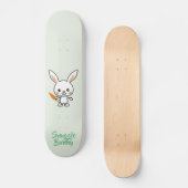 Snuggle Bunny Kawaii Custom Skateboard (Vorderseite)