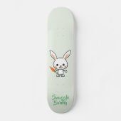 Snuggle Bunny Kawaii Custom Skateboard (Vorderseite)