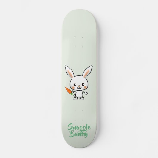 Snuggle Bunny Kawaii Custom Skateboard (Vorderseite)
