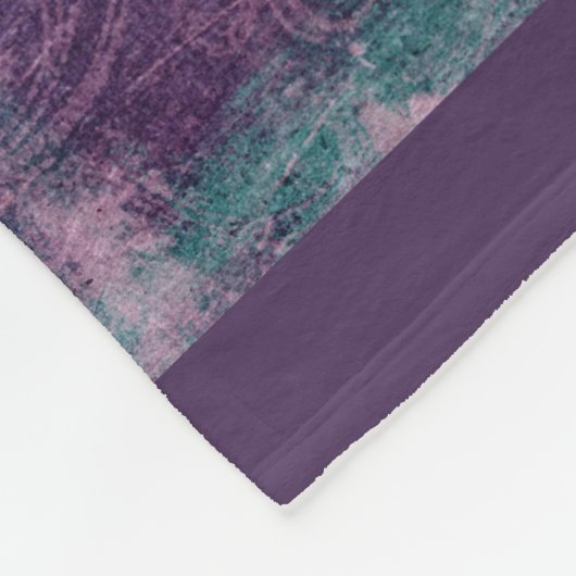 Snuggle Freund-lila/aquamarine Fleece-Foto-Decke Fleecedecke (Ecke)