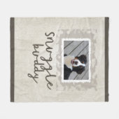 Snuggle Freund TAN/Brown-Fleece-HundeFoto-Decke Fleecedecke (Vorderseite (Horizontal))