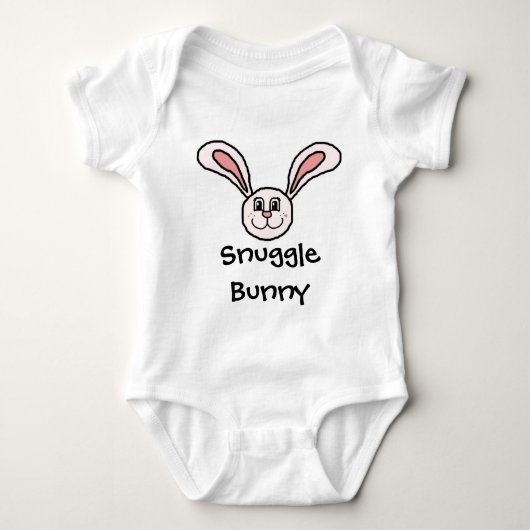 Snuggle-Häschen Baby Strampler (Vorderseite)
