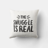 Snuggle ist eine echte Redewendungen der Kultur Zi Kissen (Rückseite)