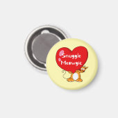 Snuggle Meowgic Funny Cat Pub Art Magnet (Vorderseite/Rückseite)