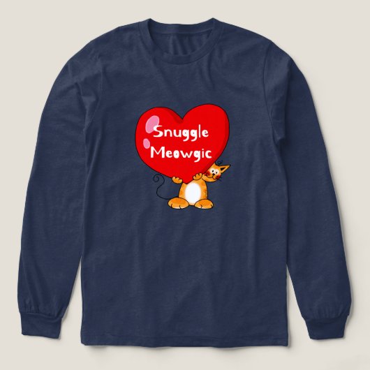 Snuggle Meowgic Funny Cat Pub Art Tri-Blend Shirt (Design Vorderseite)