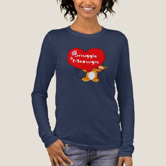 Snuggle Meowgic Funny Cat Pub Art Tri-Blend Shirt (Vorderseite)