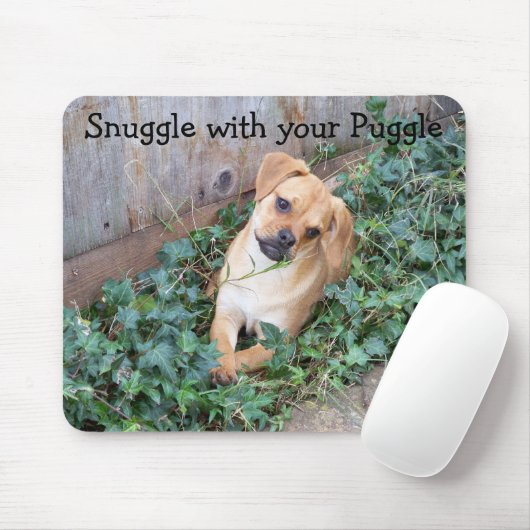 Snuggle mit Ihrem Puggle Mousepad (Mit Mouse)