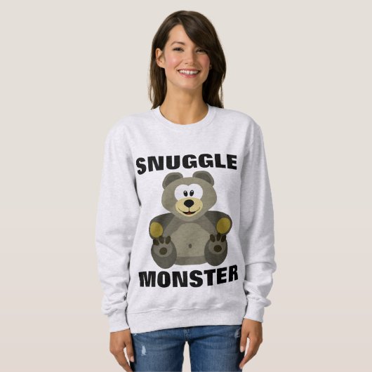 SNUGGLE MONSTER , Funny T - Shirt (Vorne ganz)