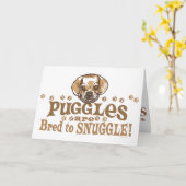 Snuggle Puggle Shirts und Geschenke Karte (Gelbe Blume)