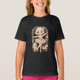 Snuggle Pup Kawaii Unicorn Ballet T-Shirt