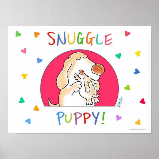 SNUGGLE PUPPY! Poster von Sandra Boynton (Vorne)