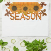 "Snuggle Season" Herbst/Herbst Themenhandtuch Geschirrtuch (Gefaltet)