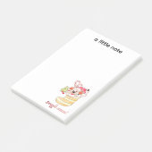 Snuggle Season Puppy in Stocking Post-it Klebezettel (angewinkelt)