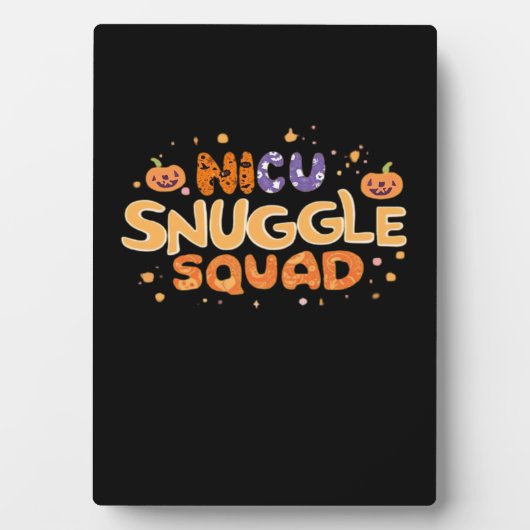 Snuggle Squad NICU Nurse Neonatal Nurse Halloween Fotoplatte (Vorderseite)