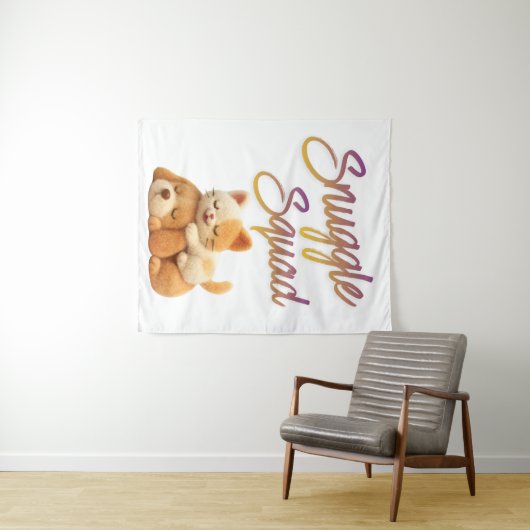 Snuggle Squad Wall Tapestry Wandteppich (Beispiel (Horizontal))