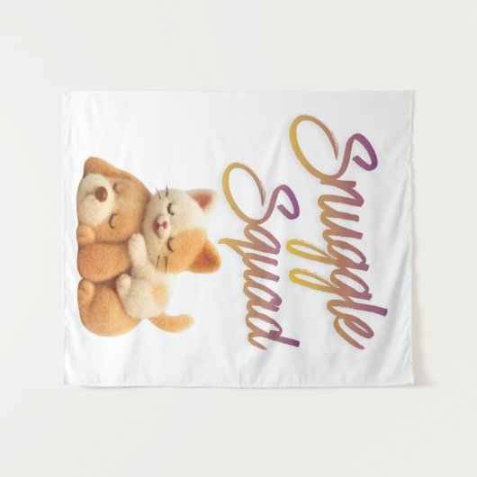 Snuggle Squad Wall Tapestry Wandteppich (Vorderseite (Horizontal))