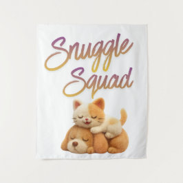 Snuggle Squad Wall Tapestry Wandteppich