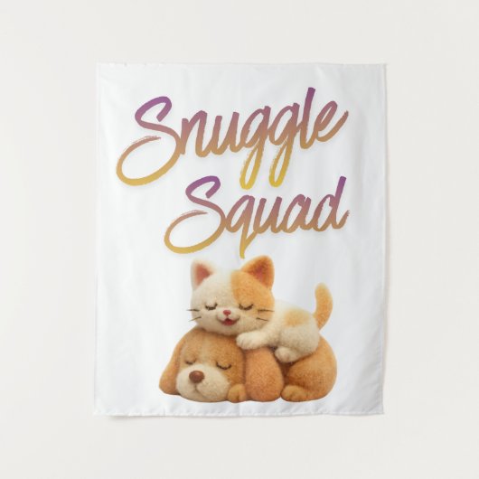 Snuggle Squad Wall Tapestry Wandteppich (Vorderseite)
