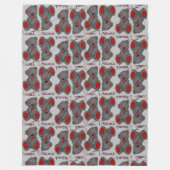 Snuggle Sweet Dreams Teddy brillante Ruby Fleecedecke (Vorderseite)