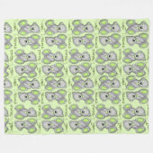 Snuggle Sweet Dreams Teddy-peridot Fleecedecke (Vorderseite (Horizontal))