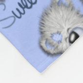 Snuggle Sweet Dreams Teddy-soft blue Fleecedecke (Ecke)