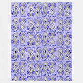 Snuggle Sweet Dreams Teddy-ultramarine Fleecedecke (Vorderseite)