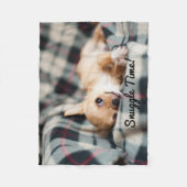 Snuggle-Zeit-Welpe Fleecedecke (Vorderseite)