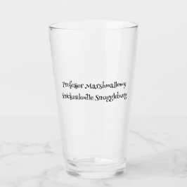 SnuggleNames: Benutzerdefiniertes Pint-Glas Glas