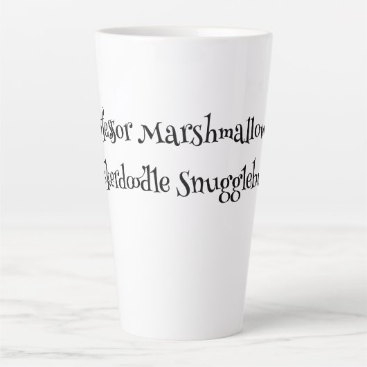 SnuggleNames: Custom Gift Latte Tasse (Vorderseite)
