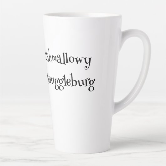 SnuggleNames: Custom Gift Latte Tasse (Rechts)