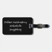 SnuggleNames: Custom Luggage Tag Gepäckanhänger (Rückseite horizontal)