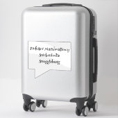 SnuggleNames: Custom Nickname Vinyl Sticker (Koffer)