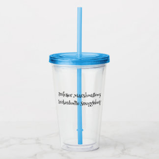 SnuggleNames: Custom Tumbler with Straw Acryltrinkbecher